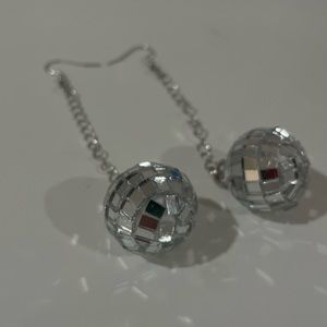 disco ball earrings